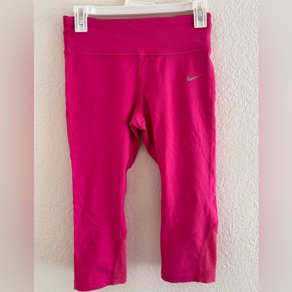 Nike Pink Athletic Leggings with Wide Waistband